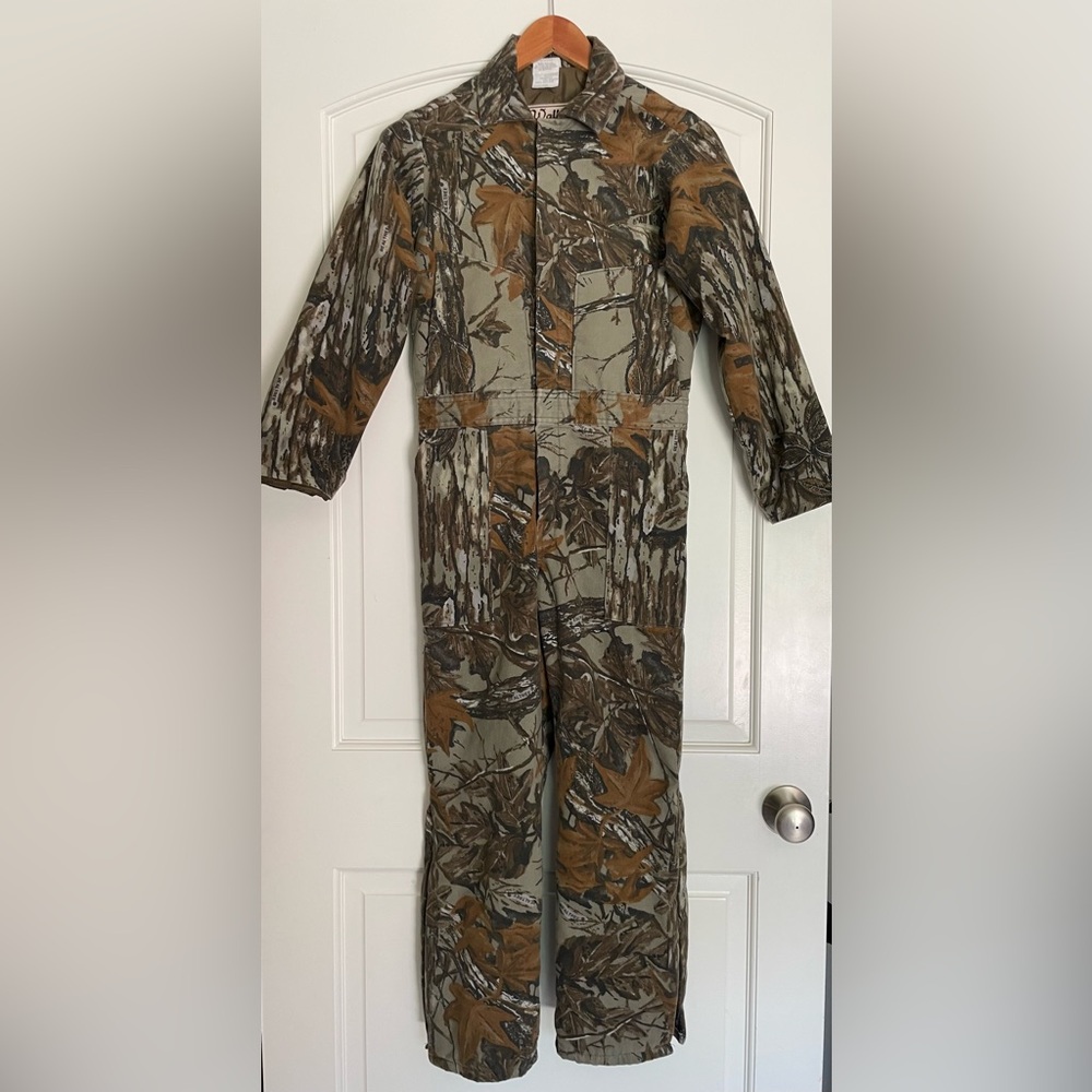 Walls Vintage Blizzard Pruf Camouflage Youth Coveralls Insulated Hunting